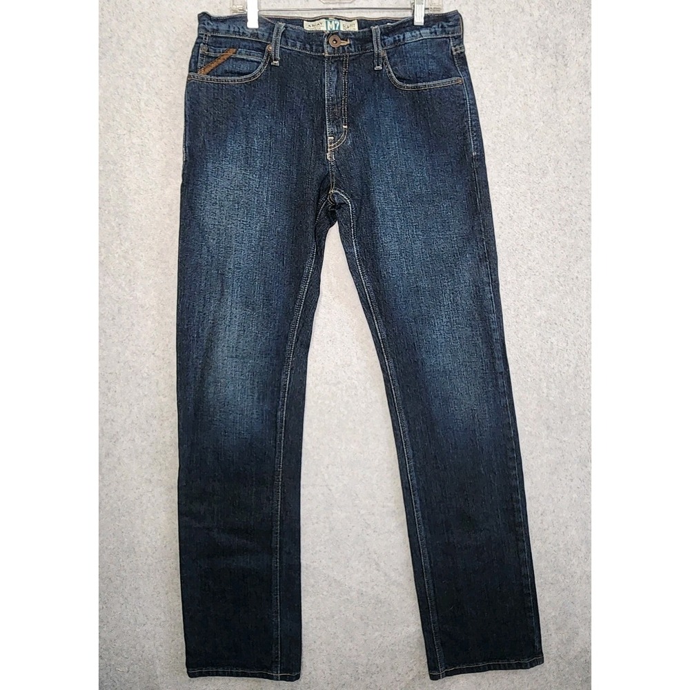 Ariat Legacy Jeans Mens 34x36 Blue M7 Slim Fit Straight Leg Cowboy Rodeo Denim